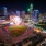 Aerial view of nearby baseball stadium